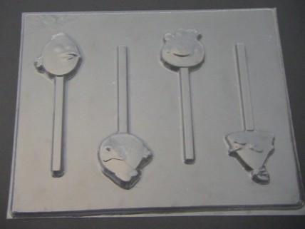 431sp Angry Mad Birds Chocolate Candy Mold